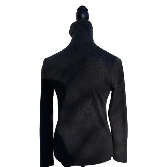 Chicos Womens Gray Turtleneck Long Sleeve Size 0 - Picture 2 of 10